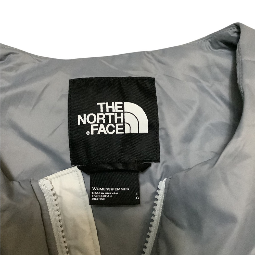 The North Face Gray and White Puffer Vest - Picture 3 of 3